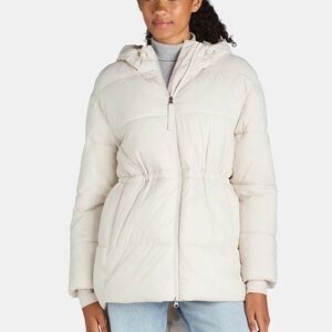 NWT Women's Mid Length Hooded Puffer Jacket. Size Medium